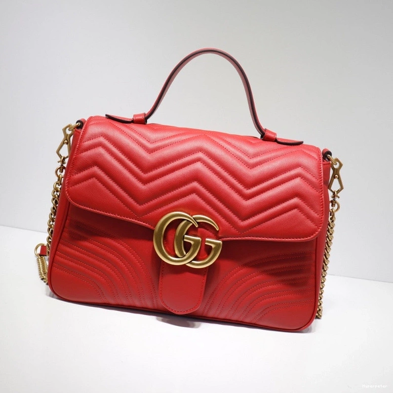 Hyper Peter top medium Marmont Gucci bag handle GG 0711